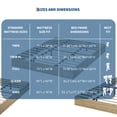 thumbnail image 2 of Modern Floor-Standing Platform Bed Frame, Wooden Bed Frame Without Headboard, Solid Wood Slat Foundation, No Box Spring Needed, Easy Assembly, for Bedroom, Dorm, Small Spaces, 2 of 5
