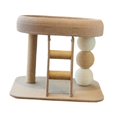 thumbnail image 3 of S SERENABLE Cat Tree Furniture Wooden Cute Kitten Tower for Interactive Exercise Resting, 3 of 9