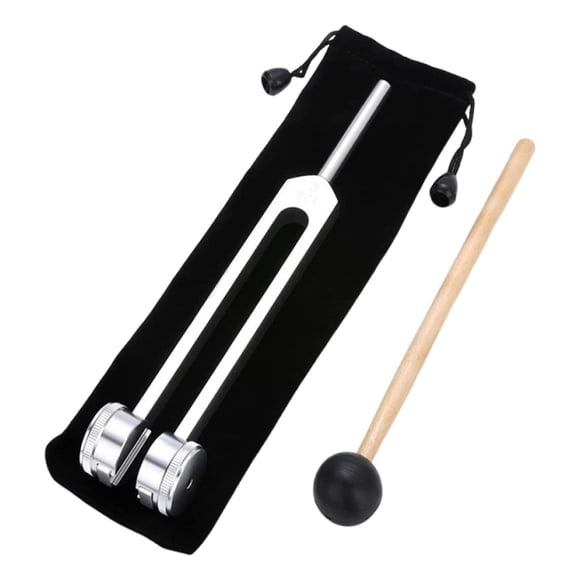 Milaget Tuning Fork Aluminum Alloy Practical Durability Premium Portable with Mallet Silver