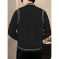 thumbnail image 4 of LOVZFMLL Jackets for Men Fashion Patchwork Button Up Cardigan Long Sleeved Hooded Casual Jacket, 4 of 6