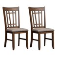 thumbnail image 1 of Liberty Furniture Santa Rosa Lattice Back Side Chair, Antique Honey and Textured Linen (Set of 2), 1 of 8