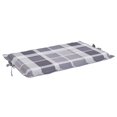 thumbnail image 5 of vidaXL Sun Lounger Cushion Grey Check Pattern 186x58x3cm Oxford Fabric, 5 of 5