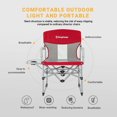 thumbnail image 2 of King Camp Folding Portable Director Chair - Red, 2 of 6