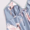 thumbnail image 4 of WTXUE Ensembles de Pyjama pour Femmes / Pyjamas Polyester Imprimé Quotidien Femme / 3 Pcs Bleu TTG, 4 of 9