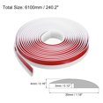 thumbnail image 2 of Unique Bargains Floor Transition Strip 20Ft 6.1 Meter Self Adhesive for Height 3mm White, 2 of 6