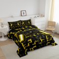 thumbnail image 3 of YST Kids Modern Gamer King Size Comforter Sets for Boys, Black Reversible, Yellow, 3 of 7