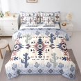 thumbnail image 1 of Erosebridal Ensemble de Literie Hippie Aztèque Format Simple, Ensemble de Lit Mandala Boho, Déco Cactus Tribal, Réversible 7 Pcs, 1 of 5