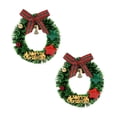 thumbnail image 2 of Christmas Decoration Magnetic Wreath Simulation Christmas Wreath Magnetic Refrigerator Magnet, 2 of 6