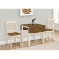 thumbnail image 1 of Monarch Specialties I 1327 - Dining Table, 48" Rectangular, Small, Kitchen, Dining Room, Drop Leaf, Oak And Cream, Wood Legs, Transitional, 1 of 5
