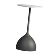 thumbnail image 4 of DOLITY Petite Table d'Appoint Ronde Ornement Table Basse pour Balcon Intérieur Salon Marbre Noir Blanc, 4 of 9