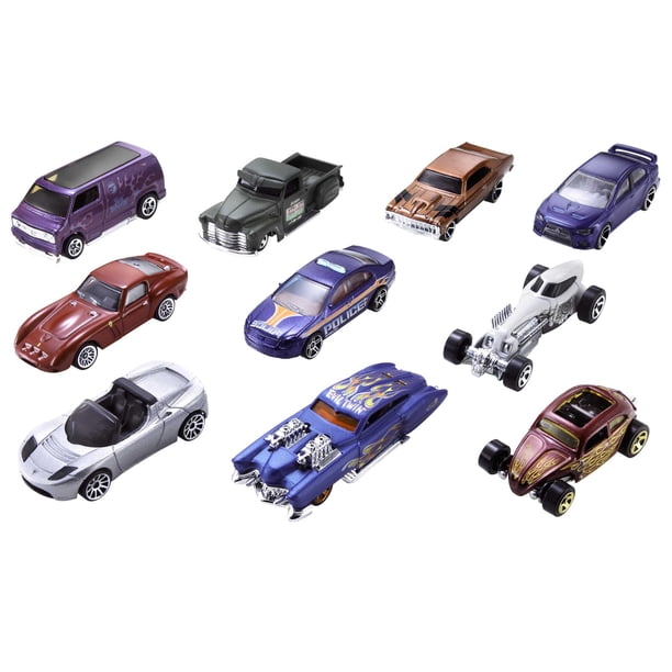 Hot Wheels 1:64 Scale 10-Pack Cars - Styles May Vary - Walmart.ca