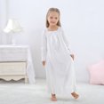 thumbnail image 4 of Robe Fille Tout-Petit Blanche Rose Robe Décontractée Jupe Princesse pour Fille 3-20 Ans, 4 of 6
