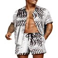 thumbnail image 1 of Stylish Matching Set  Men‘s Printed Shirt and Shorts for Hawaii, 1 of 9