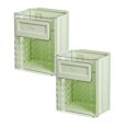 thumbnail image 1 of Oleegame 2PC Foldable Hanging Trash Can Foldable Hanging Kitchen Trash Can Wall Mounted Garbage Box Kitchen Food Waste Hanging Trash Can For Kitchen Cabinet Door Portable Trash Can Green, 1 of 9
