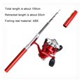 thumbnail image 4 of Pocket Collapsible Fishing Rod Reel Combo Mini Pen Fishing  Telescopic Fishing Rod Reel Combo Kit, 4 of 7