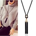 thumbnail image 4 of Jusqu'à 65 % de Réduction sur les Colliers SMihono pour Femmes, Colliers Exquis avec Chaîne à Pompons, Long Collier, 4 of 6