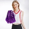 thumbnail image 1 of 2 Pcs Chaises de Cheerleading Portatives à Fleurs Colorées Activités Sportives Performance Fournitures de Cheerleading en Forme d'Éventail Haute Densité Bandes Colorées Poignée Design Décorations de Fête pour Filles Fête, 1 of 3