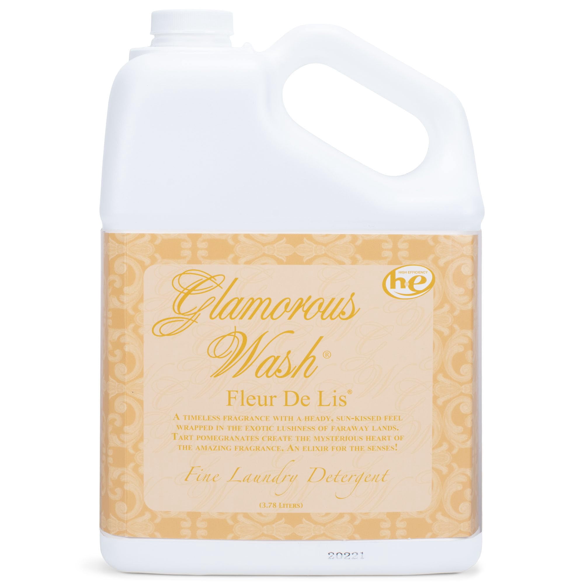 Tyler Candle Fleur De Lis Glamorous Wash 128 oz (Gallon) Fine Laundry Detergent