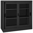 thumbnail image 4 of vidaXL Sliding Door Cabinet with Planter Box Anthracite Steel, 4 of 5