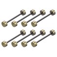 thumbnail image 1 of Unique Bargains 8Pack Métal Sac Sangle Connecter Boucles, 32x42mm Bourse Vis de Fixation Rivets (Bronze Ton), 1 of 7