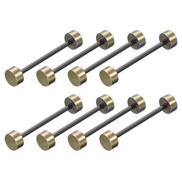 Unique Bargains 8Pack Métal Sac Sangle Connecter Boucles, 32x42mm Bourse Vis de Fixation Rivets (Bronze Ton)