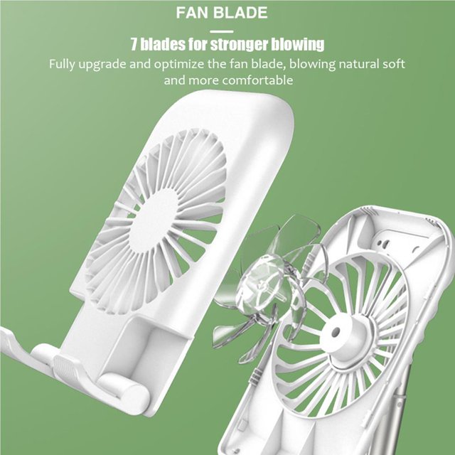 mmirethe Support de Bureau de Téléphone Intelligent Réglable avec Ventilateur de Refroidissement USB Support de Téléphone Pliable Support de Téléphone Intelligent No.3