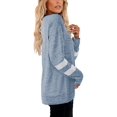 thumbnail image 3 of T-Shirts Décontractés à Rayures à Manches Longues pour Femmes, Col Rond, Hauts Unis, Blouse Ample Décontractée, 3 of 4