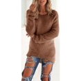 thumbnail image 1 of Chandail en Molleton Duveteux d'Hiver pour Femmes, Chandail Simple, Hauts, Blouse, 1 of 3