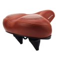 thumbnail image 1 of Wide Cruiser Bikes Saddle Shockproof Waterproof Seat Cushion Pad Brown, 1 of 8