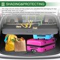 thumbnail image 2 of Unique Bargains Car Trunk Retractable Cargo Cover for Ford Kuga 13-19 Rear Trunk Parcel Shelf Luggage Security Shield Shade Tonneau Privacy Screen Cover Canvas Black, 2 of 7