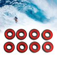 thumbnail image 4 of koolsoo 8Pcs Skateboard Bearings 8mm Precision Size ABEC-11 for Longboard Red, 4 of 9