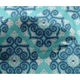 thumbnail image 4 of oneOone Viscose Chiffon Fabric Swirl Ikat Decor Fabric Printed BTY 42 Inch Wide, 4 of 4