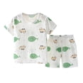 thumbnail image 1 of Ensemble de Pyjama pour Fille, Haut à Enfiler à Col Rond avec Motif de Dessin Animé, Tenue d'Été pour Filles, Pyjama pour Garçons 4-5 Ans, Vêtements pour Enfants, 1 of 6