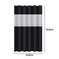 thumbnail image 3 of Xihbxyly Shower Curtain For Bathroom Modern Shower Curtain Winter In Bath 71x71 Inches Long Shower Curtains Set , Hotel Style With Translucent Top Window, 3 of 7