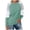 Light Green, variant on SNKSDGM Fitted Long Sleeve Tops for Women Set Long Sleeve Shirts for Women Women's Loose Crew Neck Striped Splicing Fashion Casual Long Sleeve T Shirt L