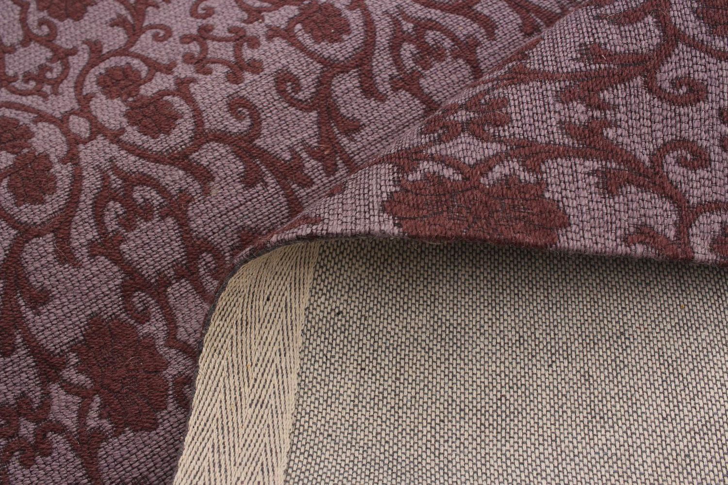 ECARPETGALLERY Tapis Fait à la Main pour Salon, Salle à Manger et Chambre à Coucher Contemporain Collection Collage 4'9" x 6'8" en Mauve