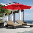 thumbnail image 4 of LSLJS Garden Umbrella Outdoor Stall Umbrella Beach Sun Umbrella Replacement Cloth 118 Inch Diameter with 8 Bones, Portable Windproof Compact Travel Umbrella, 4 of 4