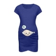 thumbnail image 1 of Robe de Maternité Sans Manches Femme Robe de Grossesse Sans Manches Robe à Imprimé de Lettres Allaitement, 1 of 8