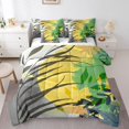 thumbnail image 1 of YST 7Pcs Grey Black Yellow Comforter Set Mid Century Abstract Bedding, Full Size (1 Comforter, 1 Flat Sheet, 1 Fitted Sheet, 2 Pillowcases, 2 Throw Pillow Covers), 1 of 4