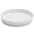 thumbnail image 1 of Sur La Table Porcelain Quiche Dish White, 1 of 2