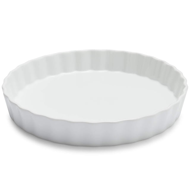 Sur La Table Porcelain Quiche Dish White