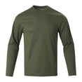 thumbnail image 1 of Long Sleeve Shirt Men Compression Fit Quick Drying Tees Solid Color Crewneck Pullover Tops ,Sizes S-3XL, 1 of 6