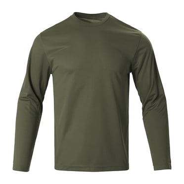 Styesk Mens Shirts Men's Drying Loose Fitting Sports Fashion Long Sleeved Round Neck Top/shirt