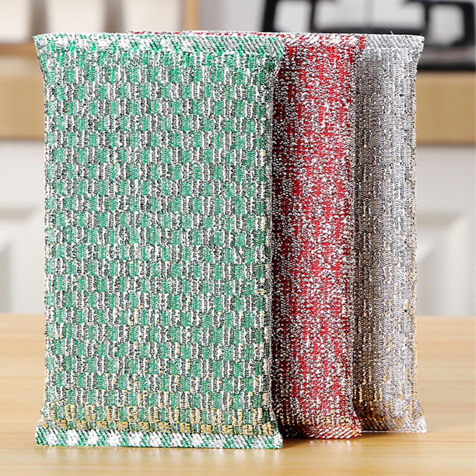TopLLC Kitchen Gadgets Kitchen Dishwashing Cloth Sponge Wiping Household Cleaning Brush Non Greasy Double Sided Brush Bowl Cloth Kitchenware Cleaning Cloth Scouring Pad Sponge dishwashing dishrag