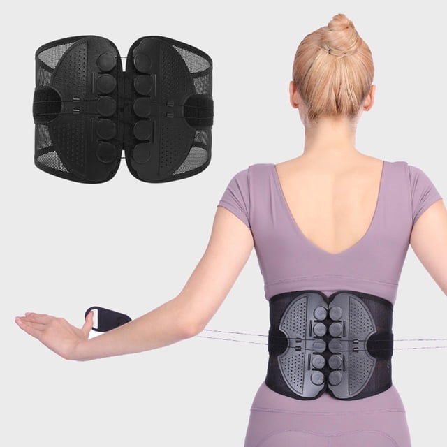 WIFKLSIIPG Adjustable Lumbar Support Belt Lower Back Brace | All Day Back Brace for Lower Back Lumbar Support Herniated Disc Sciatica – Breathable for Men & Women