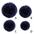 thumbnail image 2 of Ruiboury Boule de Fleurs en Papier Bleu Marine 6302, 2 of 9