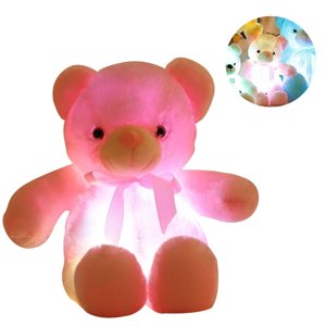 LED ours en peluche, peluche jouet, coloré, jouets lumineux pour enfants et adultes, cadeau d'anniversaire