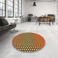 thumbnail image 4 of Ahgly Company Machine Washable Indoor Rectangle Transitional Golden Brown Yellow Area Rugs, 5' x 8', 4 of 7