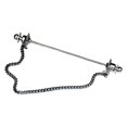thumbnail image 1 of Classic Mens Shirt Collar Bar Pin with Link Chain Necktie Tie Clips 7cm Black, 1 of 8