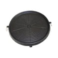 thumbnail image 3 of Luzkey Plaque de Cuisson BBQ Poêle de Gril BBQ Facile à Nettoyer Antiadhésive Poêle de Grillade Portable Plaque de Barbecue pour Camping Gril de Cuisinière BBQ Feu de Camp Ronde, 3 of 8